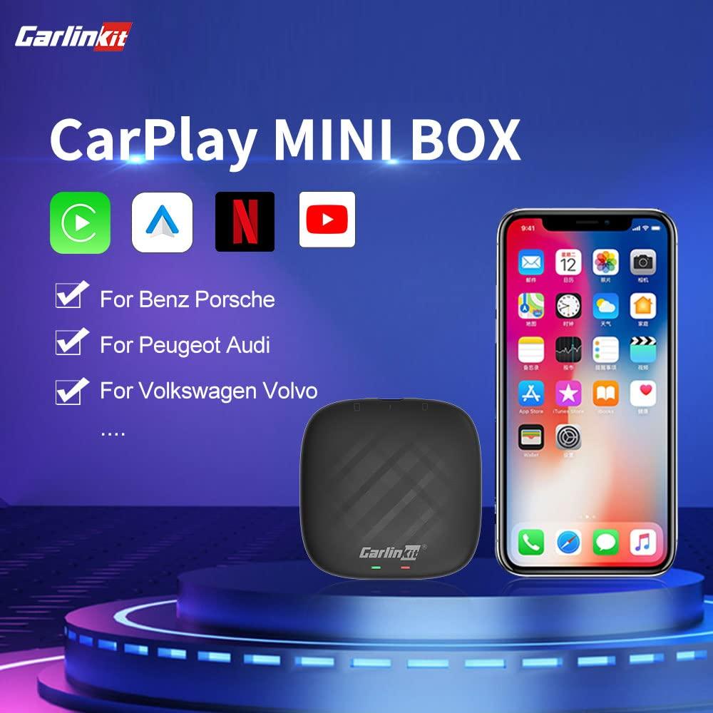 N\\\\A Ai Box Wireless CarPlay & Android Auto Adapter with 4GB+64GB, 8 Core, Configure Android System, Support SIM&TF Card,with Google/Apple Assistant, Plug and Play, Only Supports Wired carplay Models