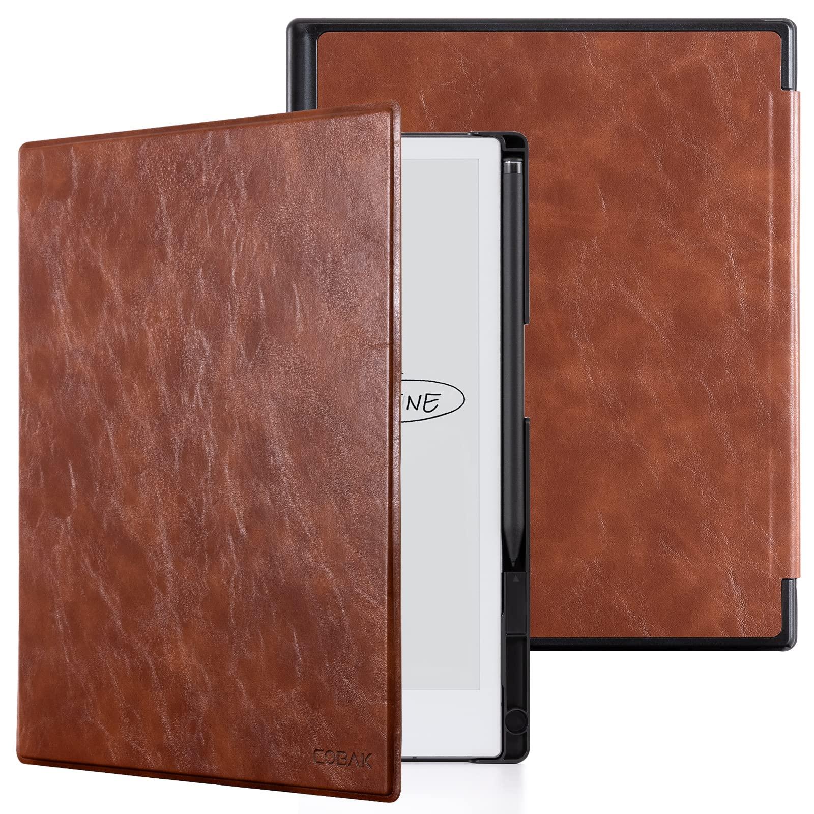 CoBak CoBak Case for Remarkable 2 Paper Tablet - Lightweight and Hard Back Shell Protective Book Folio Cover with Built-in Pen Holder - for 10.3\" 2020 Released (Brown)