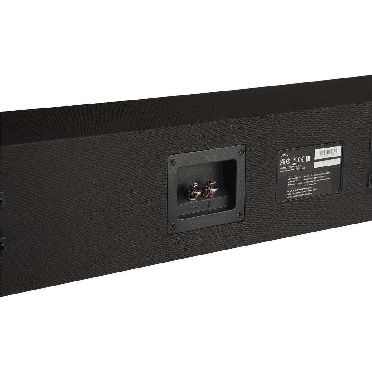 Definitive Technology Definitive Technology Dymension DM20 Slim Center Channel Speaker, 5-Driver Array - (4) 4\" Midrange Woofers & (1) 1\" Tweeter, for Dymension Series Home Speakers, Immersive Home Theater Audio, Black