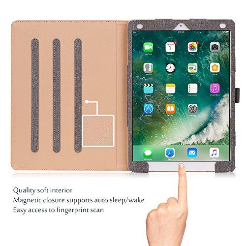 ProCase ProCase Case for iPad Air (3rd Gen) 10.5\" 2019/iPad Pro 10.5\" 2017, Vintage PU Leather Stand Folio Cover for iPad Air 3/iPad Pro 10.5-inch Multiple Viewing Angles with Pencil Holder -Grey