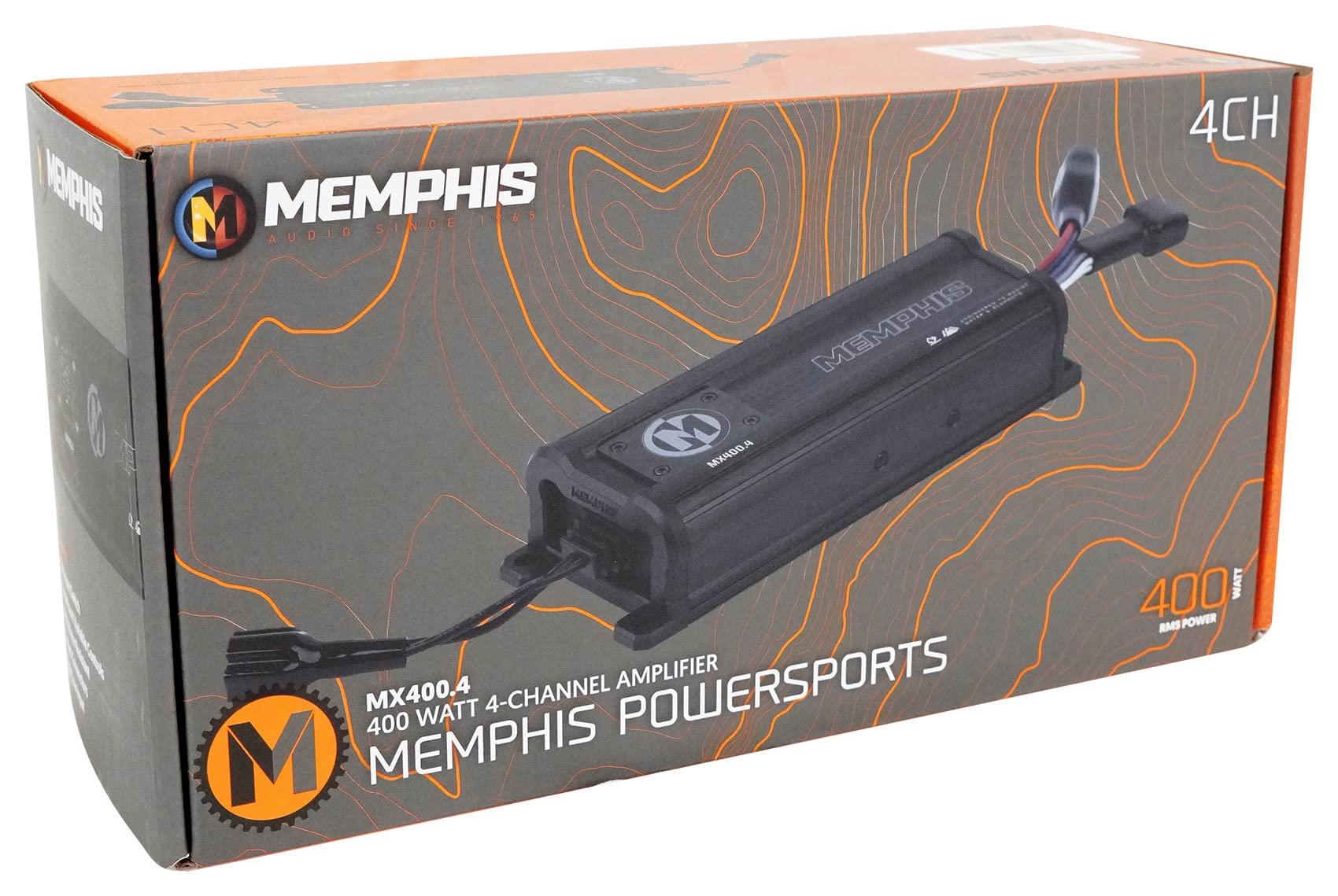 Memphis Memphis Audio MX400.4 400w RMS 4 Channel Powersports UTV ATV Amplifier IP66 Amp