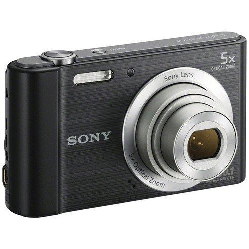 Sony Sony Cyber-Shot DSC-W800 Digital Camera (Black) + 32GB Pixi-Basic I3ePro Accessory Bundle (Renewed)