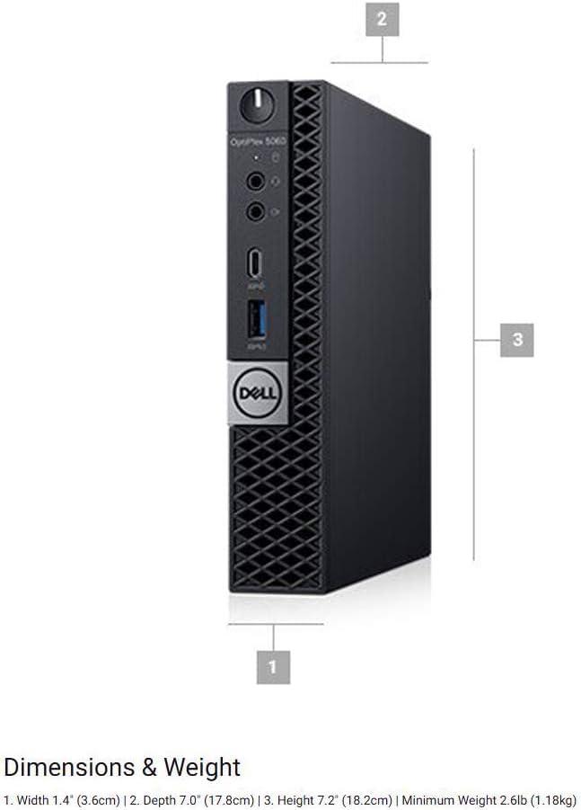 Dell Dell OptiPlex 5060 Micro Desktop Computer | Hexa Core Intel i5 (2.1) | 16GB DDR4 RAM | 500GB PCIe M.2 NVMe | Windows 11 Professional | Home or Office PC (Renewed)