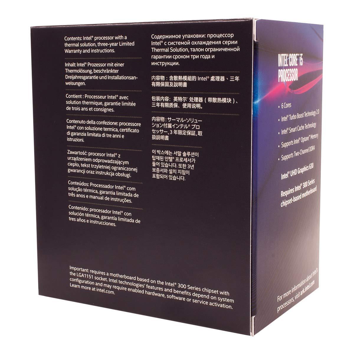 Intel Intel Core i5-8400 Desktop Processor 6 Cores up to 4.0 GHz LGA 1151 300 Series 65W (Renewed)
