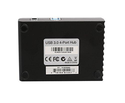 IO CREST Syba SY-HUB20062 SuperSpeed USB 3.0 4-Port Hub Backward Compatible with USB 2.0