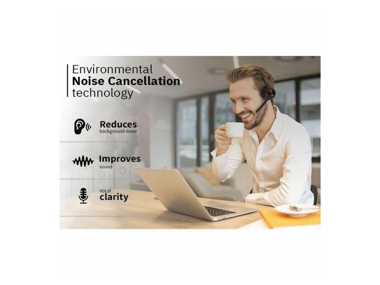 CODi CODi CLARO Wired Stereo Dual Ear Headset w/AI ENC Microphone