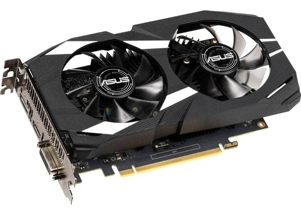 ASUS ASUS GeForce GTX 1650 Overclocked 4GB Dual-Fan Edition VR Ready HDMI DP 1.4 DVI Graphics Card (Dual-GTX1650-O4G)
