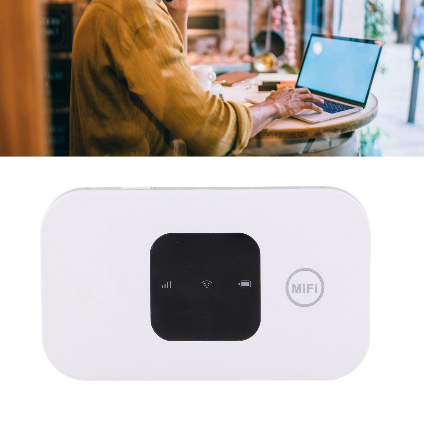 Cryfokt 4G Mobile Hotspot, High Speed Internet Router Portable Pocket WiFi, Small Network Hotspot for Car Outdoor for Phone Laptop Desktop Tablet, White