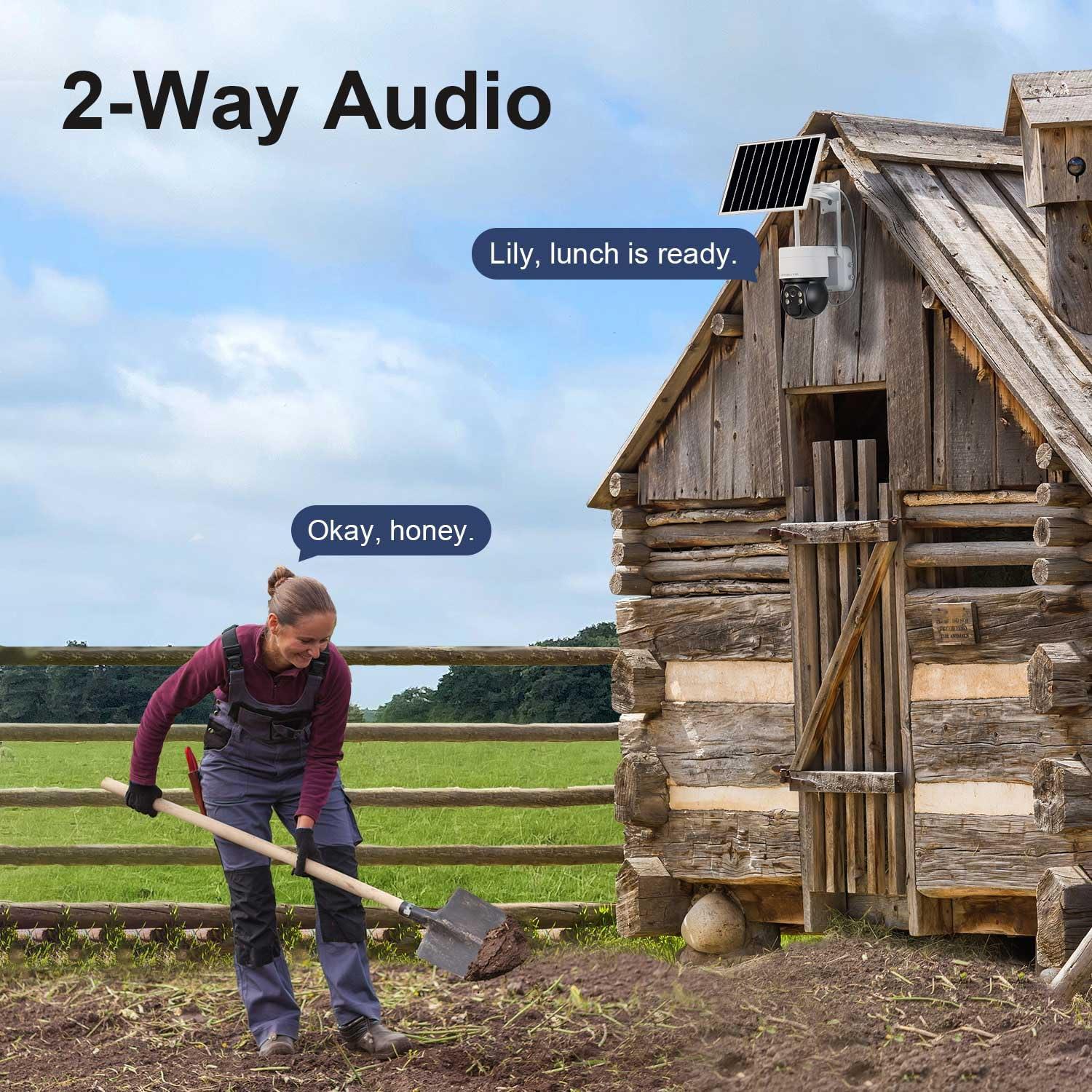 HOSAFE.COM 4G LTE Cellular Security Camera No Internet Needed, No WIFI Security Cameras Wireless Outdoor, Solar Camera With SIM Card, PIR Sensor, 360 PTZ, 2K HD Color Night Vision, 2-Way Talk, IP66 Waterproof