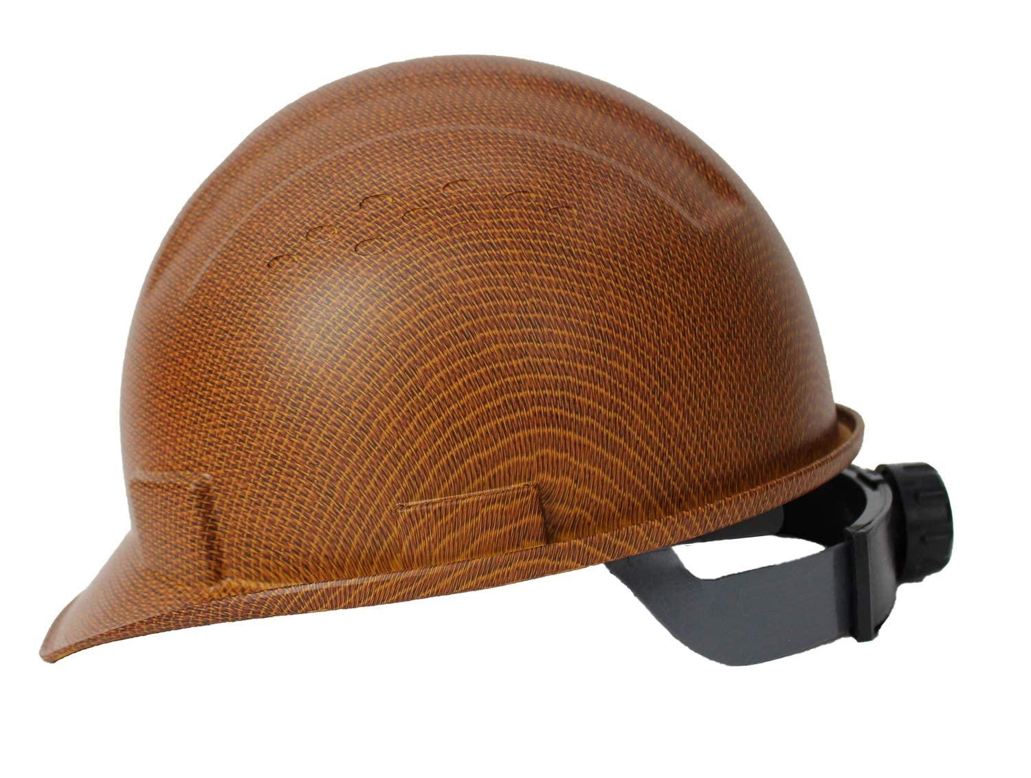RK SAFETY RK Safety RK-HP34-BROWN Hard Hat Cap Style with 4 Point Ratchet Suspension, 2EA (Brown) - Set of 2