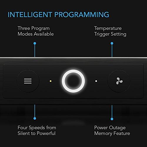 AC Infinity AC Infinity AIRCOM S7, Quiet Cooling Fan System 12" Top-Exhaust for Receivers, Amps, DVR, AV Cabinet Components