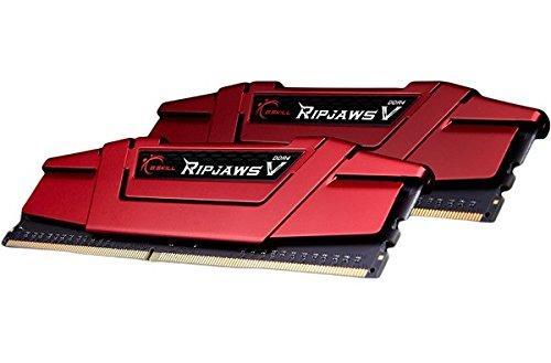 G.Skill G.SKILL Ripjaws V Series (Intel XMP) DDR4 RAM 16GB (2x8GB) 3000MT/s CL16-18-18-38 1.35V Desktop Computer Memory UDIMM - Red (F4-3000C16D-16GVRB)