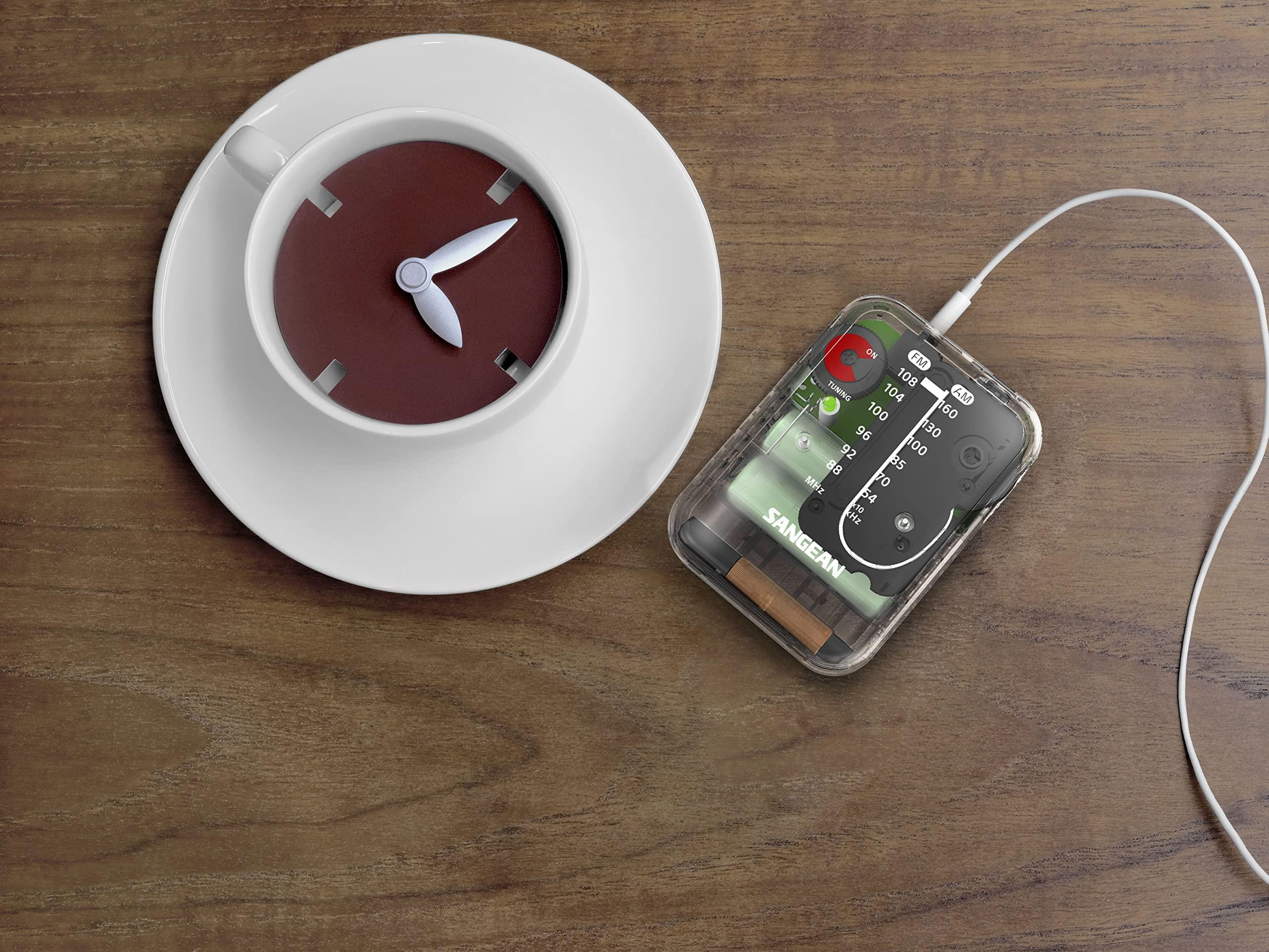 Sangean Sangean SR-32CL AM/FM Pocket Analog Radio (Clear)