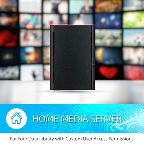 BUFFALO BUFFALO LinkStation 220 4TB 2-Bay NAS Network Attached Storage with HDD Hard Drives Included NAS Storage That Works as Home Cloud or Network Storage Device for Home