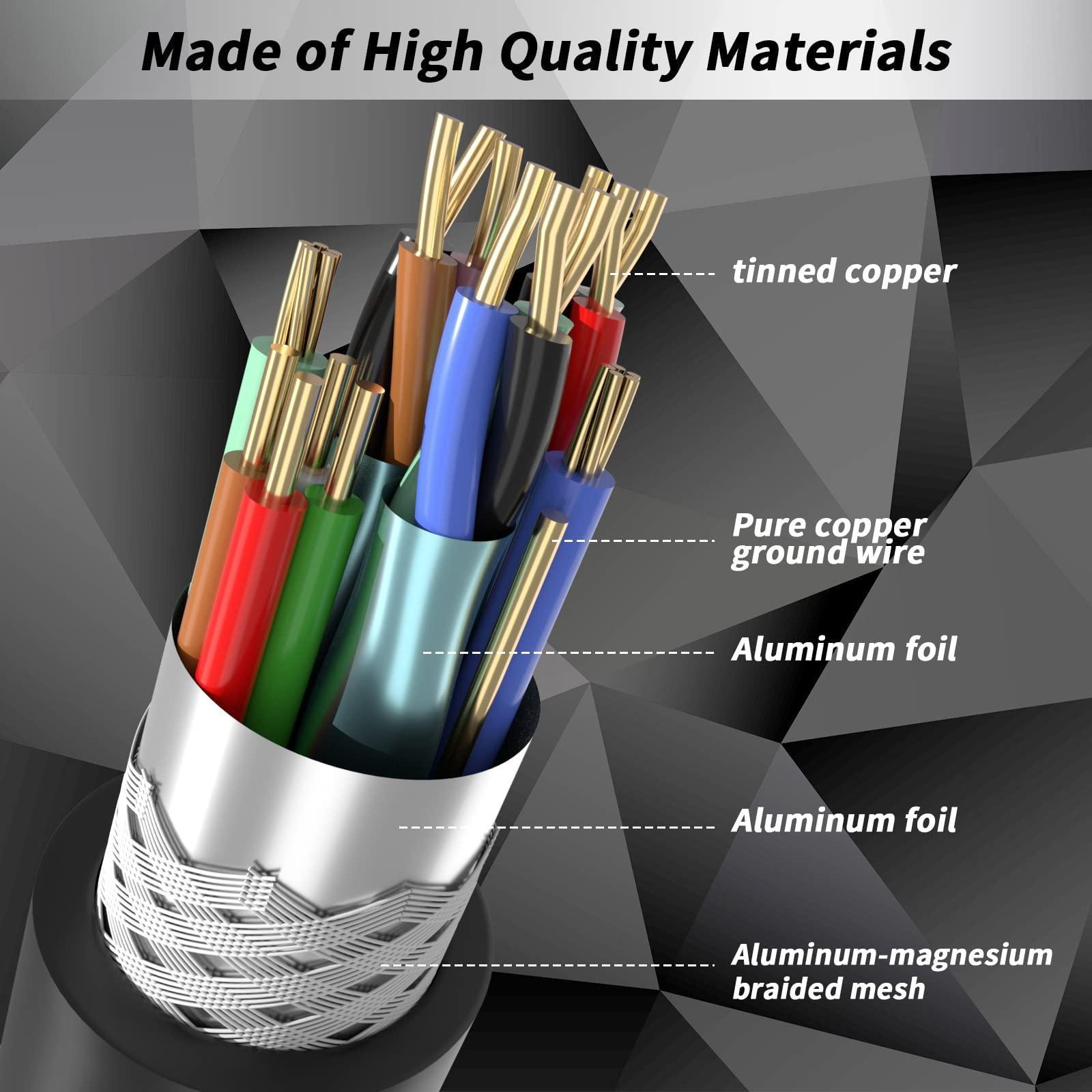 kanmis 4K HDMI Cable 150ft, High Speed Hdmi Cables (HDMI2.0,18Gbps,1080P)-Ethernet Audio Return Video 4K HDMI Cable, Ultra High Speed Gold Plated Connectors, Compatible with Playstation Arc PS3 PS4 PC HDTV