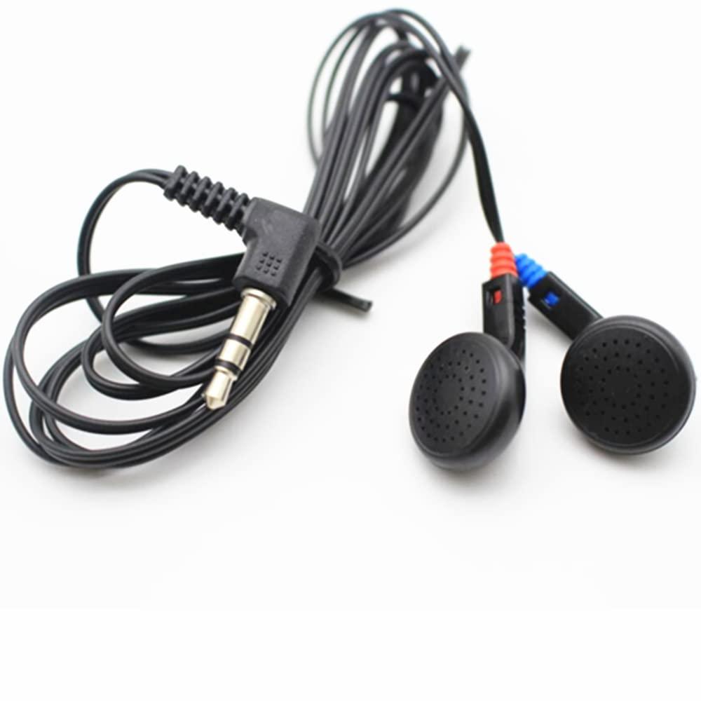 Saidbuds Saidbuds 100 Pack Bulk Classroom Earphones Disposable Earbuds Low Cost Headphones for Schools, Kids, Classrooms,Libraries (Black)