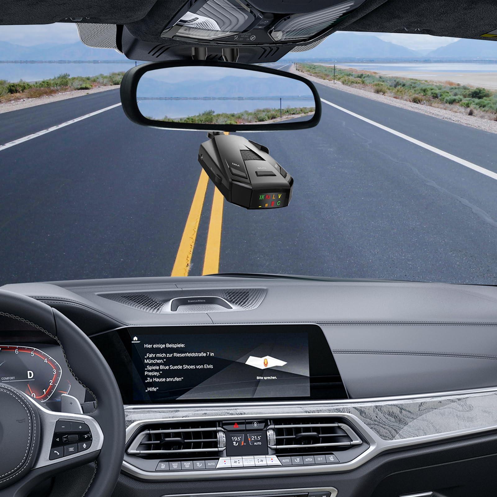 SDSACZMU Radar Detector Mount, Car Rearview Mirror Radar Detector Bracke, for Cobra iRadar ESD SPX RAD 480i 450 380 7800BT Radar Detector, Easy to Install