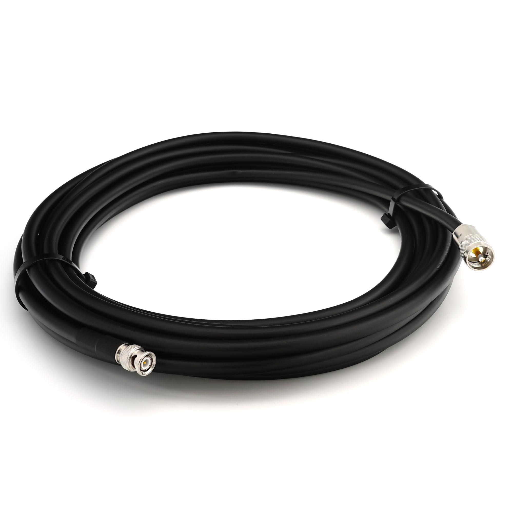 RANGEFUL RANGEFUL 30m BNC Male to PL259 UHF Coaxial Cable HF-400 Flexible (LMR-400-UF Equivalent) 1m 2m 3m 5m 7m 10m 12m 15m 20m 25m 30m