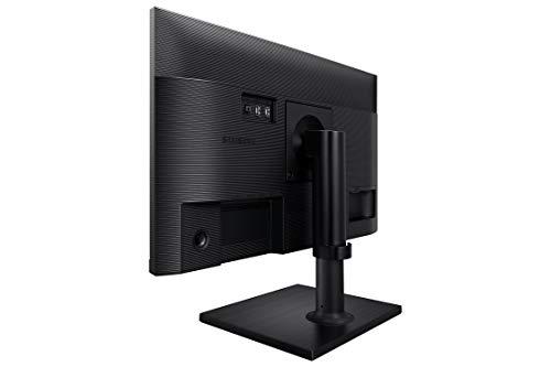 SAMSUNG SAMSUNG FT45 Series 24-Inch FHD 1080p Computer Monitor, 75Hz, IPS Panel, HDMI, USB Hub, Height Adjustable Stand, 3 Yr WRNTY (LF24T452FQNXGO)