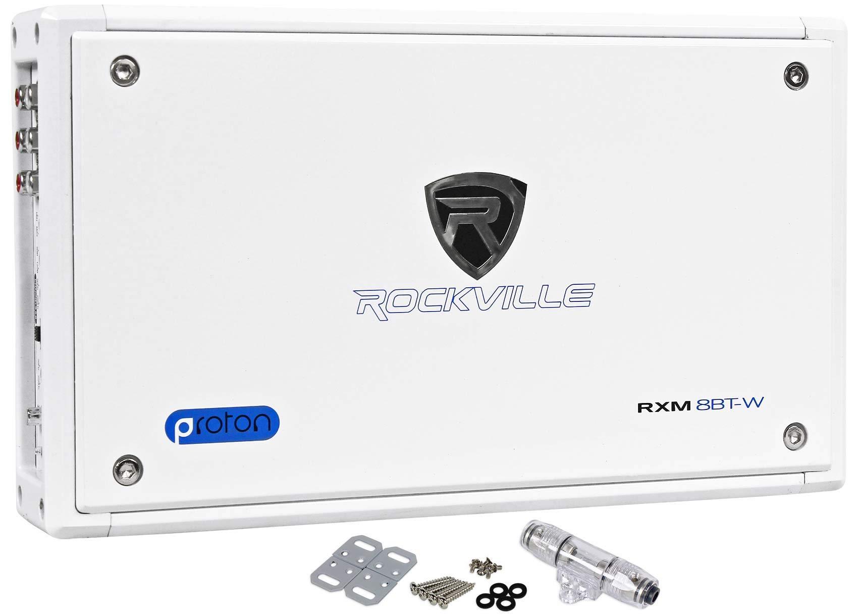 Rockville Rockville RXM8BTW 8 Channel Marine/Boat Bluetooth Amplifier+Kicker 4Zone Control