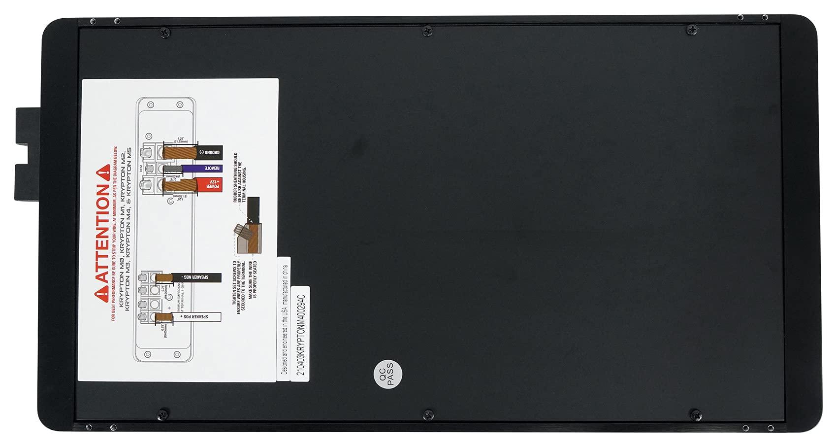 Rockville Rockville Krypton M4 2400W 4-Channel Car Amplifier, Dyno-Certified RMS, Voltage Display, Bass Remote, Clip Indicator, Class AB, Perfect for Car Audio