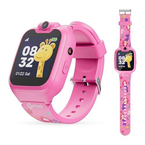 Contixo Contixo Kids Smartwatch - Educational Watch with Games, Camera, Music Player, Alarm, Customizable Wallpaper - for Boys & Girls Ages 4-12 (Pink)