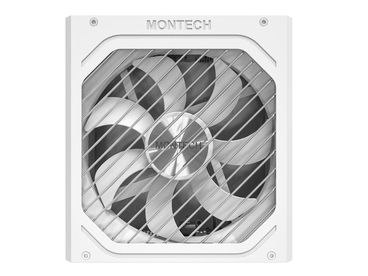 Montech Montech Titan PLA 850W High-End ATX Gaming Power Supply - 80 Plus Platinum & Cybenetics Platinum - Fully Modular - ATX 3.1 & PCIe 5.1 Ready -10 Years Coverage - White