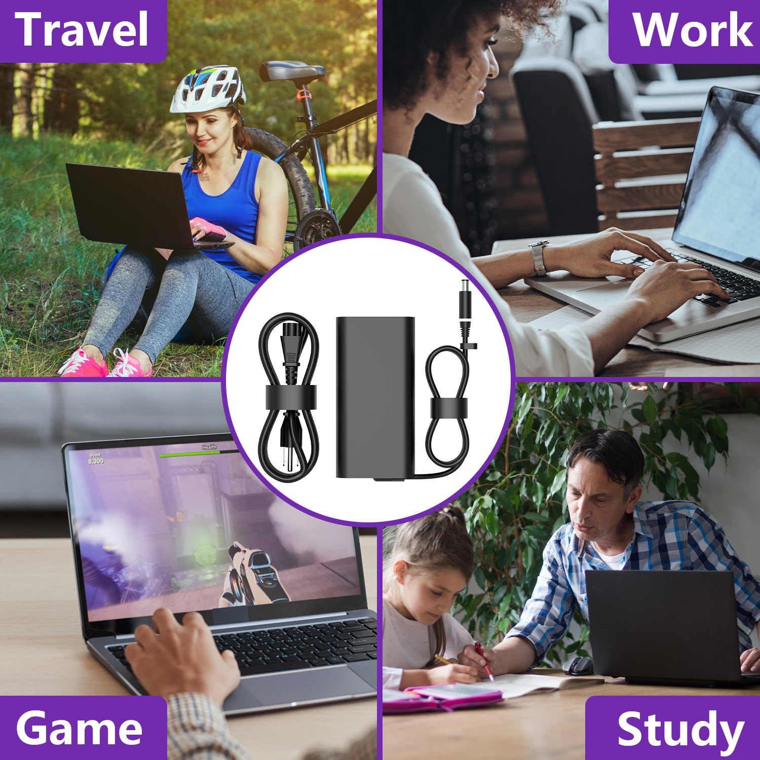 ZLZMZN New Slim 240W GaN 19.5V 12.31A AC Power Supply Adapter Laptop Charger for Dell Alienware, Dell Precision Laptop