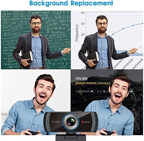 Angetube Angetube 1080P Webcam for Streaming, 920 PC Web Camera Calling Video Recording Cam for Windows Mac Conferencing Gaming Xbox Skype OBS Twitch Xsplit GoReact with Microphone & 100-Degree View Angle