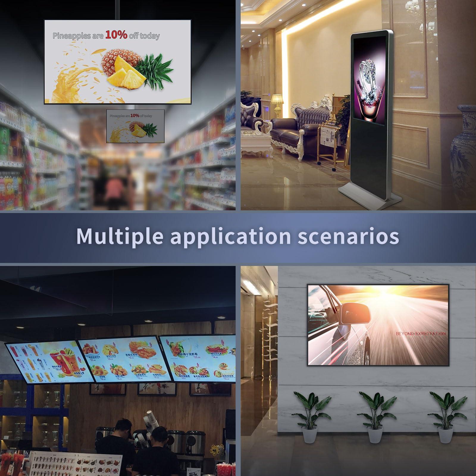 Geniatech Geniatech Android 11 Smart TV Box 4K, HDMI-in Digital Signage Player, Mini PC Wifi Bluetooth Video Player for Industrial/Commercial Advertising Menu Display