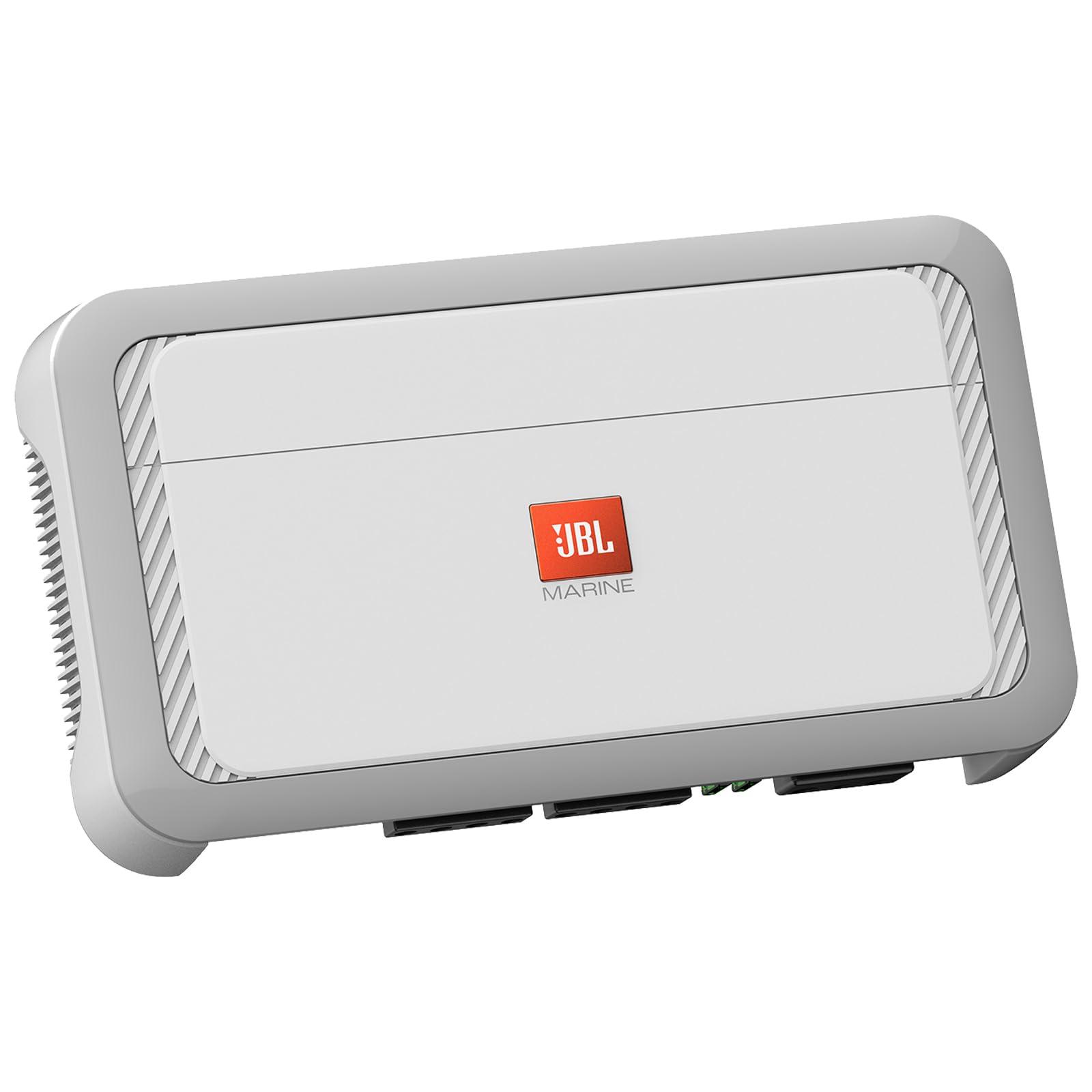 Enrock Marine Marine Bluetooth AM/FM Radio Digital Media Receiver, 4X 6.5 180 Watt Max Power 2-Way Boat Audio Gray Speakers, 4-Channel Amplifier w/Wiring Kit