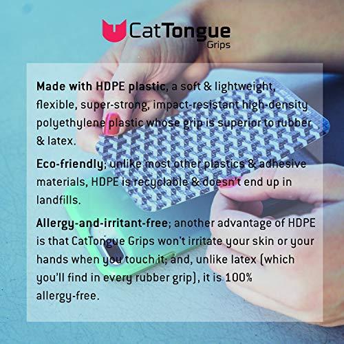 CatTongue Grips Non-Abrasive Cell Phone Grip by CatTongue - 2.25” x 4” Non Slip Grip for Smartphones Compatible with iPhone and Android, Universal Grip with No Added Bulk (Kitty Cat, America The Beautiful)