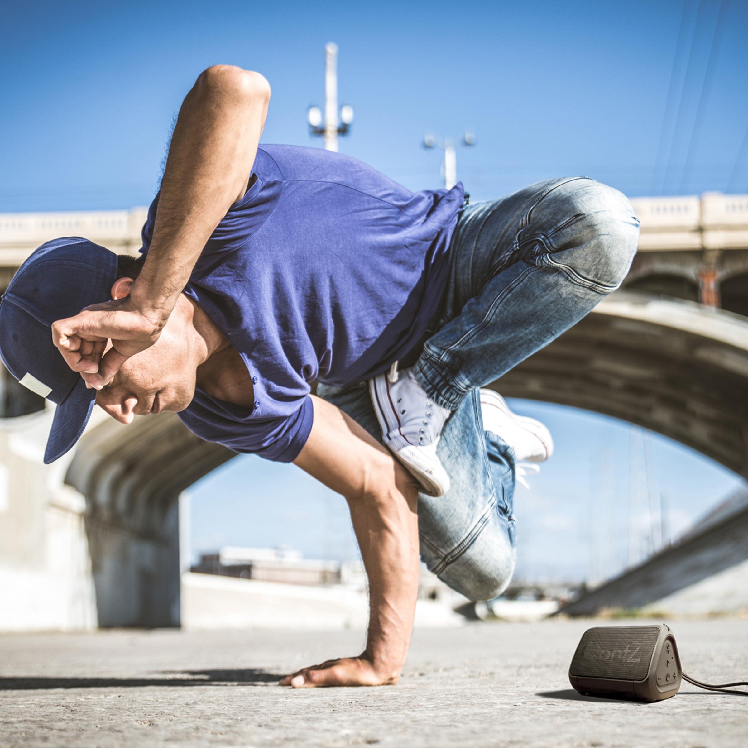 Cambridge Soundworks OontZ Angle Solo Portable Bluetooth Speaker 5.0-5W Sound, 10-Hr Battery, 100ft Wireless Range, IPX5 Water-Resistant, Budget-Friendly Small Speaker for Travel, Party, Outdoor or Home (Black)