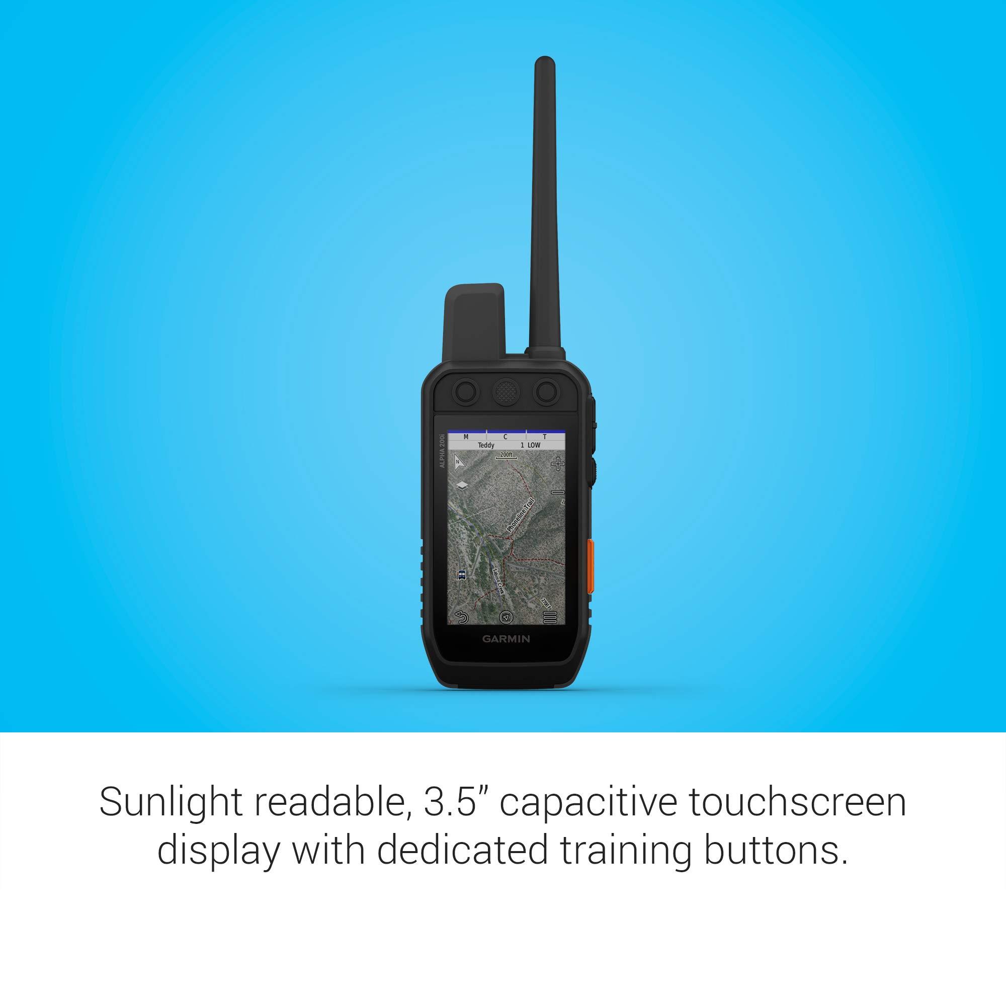 Garmin Garmin Alpha 200i Dog Tracking Handheld, Utilizes inReach Technology, Sunlight-readable 3.6\" Touchscreen (010-02230-50), Black and Garmin USB Split Adapter Cable