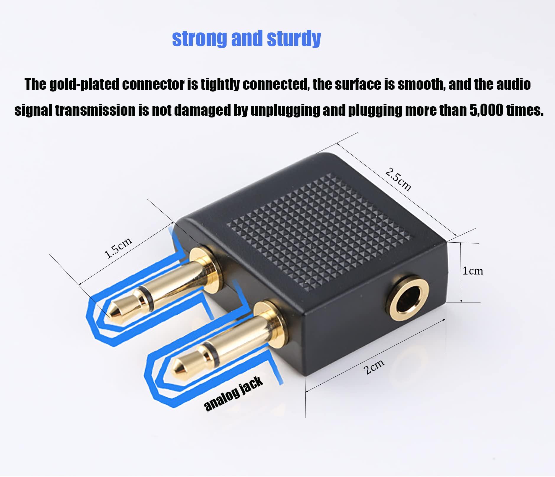 Tobysome Tobysome WH-1000XM4 Replacement Headphone Audio Cable Aux Cord with 3.5mm Airplane Headphone Adapter Compatible with Sony MDR-1000X/WH-1000XM4/WH-1000XM5 MDR-XB950BT WH-CH700N Headphones