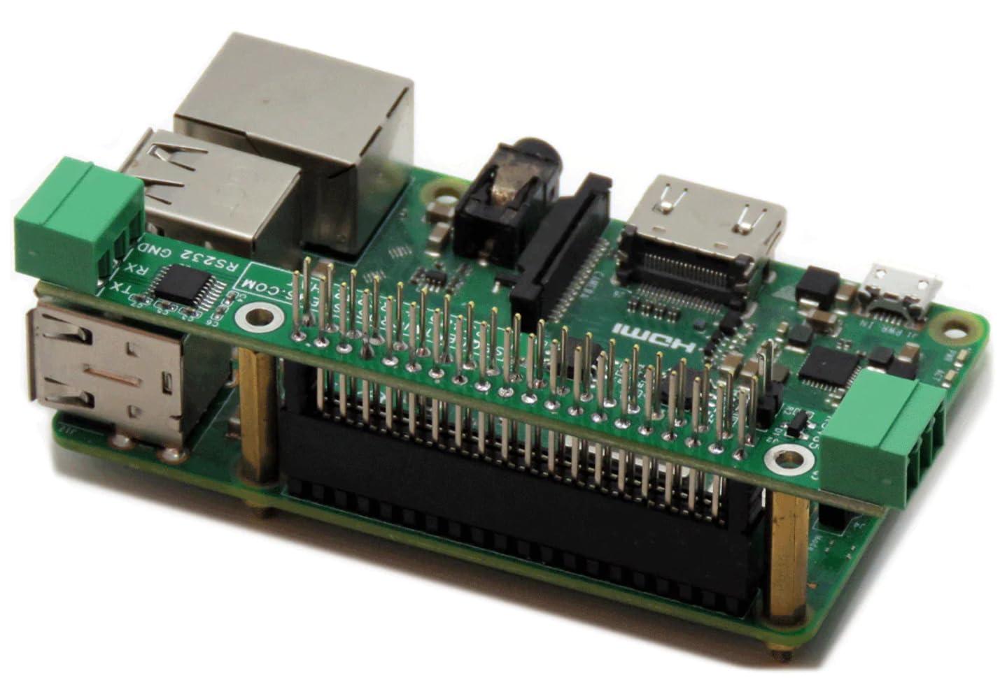 Sequent Microsystems Two Serial Ports RS485 and RS232 Stackable HAT for Raspberry Pi SM-I-025