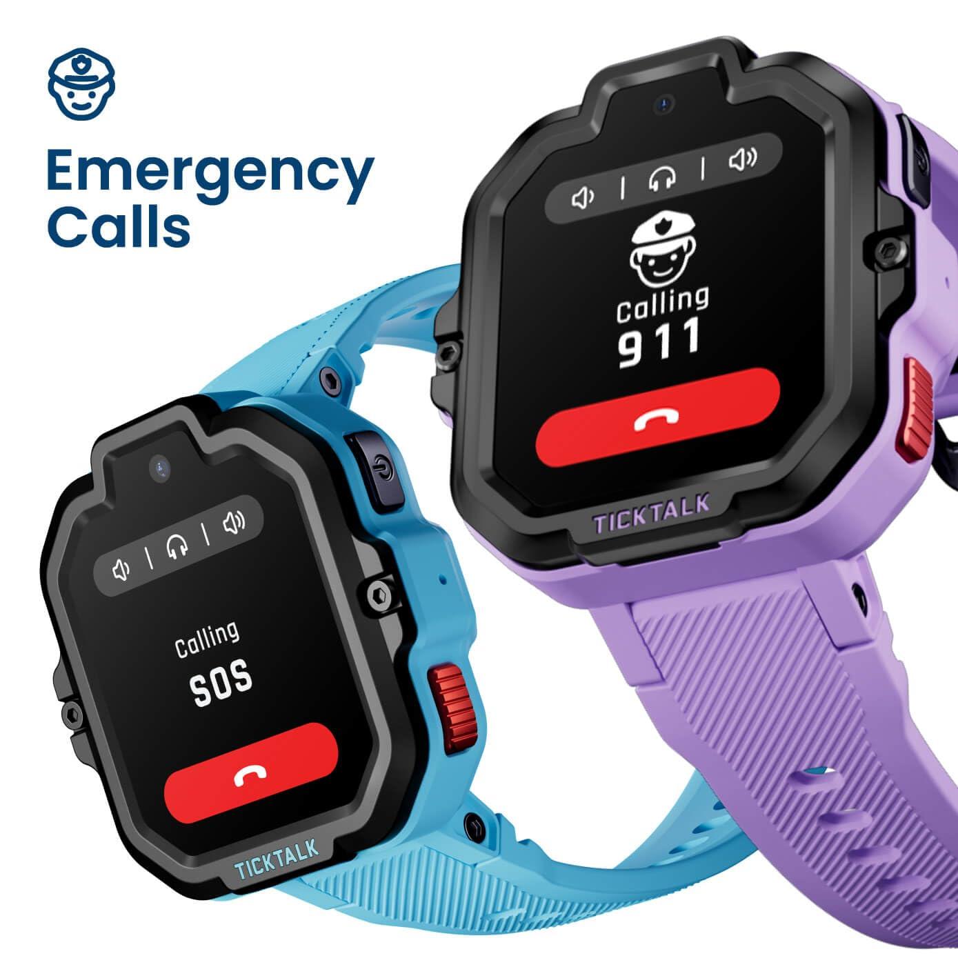 TickTalk TickTalk5 LTE Kids Smart Watch with GPS Tracker, Phone Watch, Advanced Parental Controls, Video & Voice Calls, Text, School Mode, Free Music, SOS & 911, Safety Alerts, Pre-Installed SIM