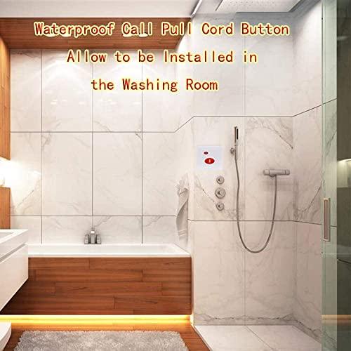 Daytech Daytech Strobe Siren Panic Alarm Button Siren Alarm with Light for Home Caring Loud Outdoor SOS Alert System 2 Red Flashing Siren and 4 Emergency Button for Store Hotel Jewelry Shop Security