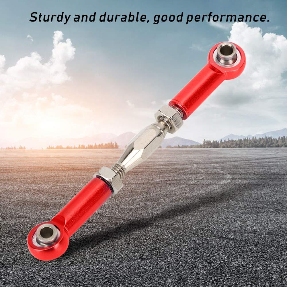MUNEFE MUNEFE RC Stee Links, RC Car Push Rod, RC Stee Rod Links, Suitable for Ensu The Reliable Performance of Your Rc Model(Red)