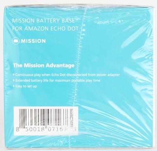Mission Cables Made for Amazon Battery Base, for Echo Dot (4th & 5th generation)