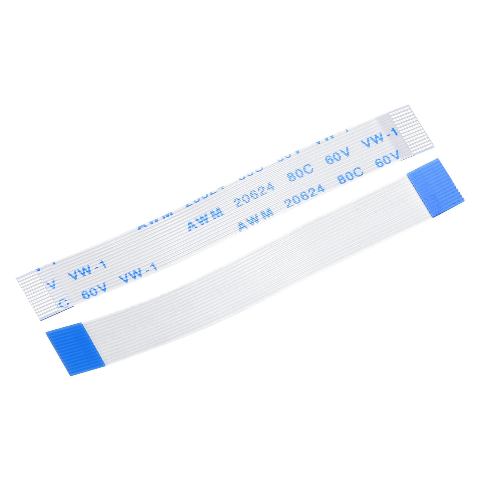 MECCANIXITY MECCANIXITY FFC FPC Flat Flexible Cable, 14 Pin 0.5mm Pitch 60mm Long (A Type) for LCD 3D Printer Camera DVD TV Laptop Audio Pack of 20