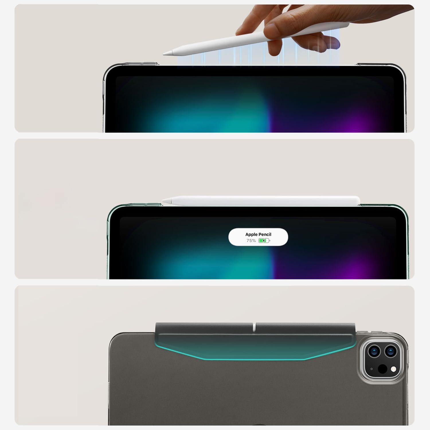 ZERODAMAGE SAHARA CASE Sahara - Venture Series Tri-Fold Folio Case for iPad Pro (M4) 13" 2024, Black, (TB00375)