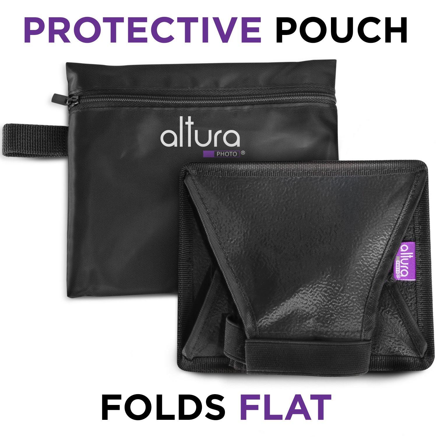 Altura Photo Altura Photo Flash Diffuser Light Softbox 6x5 (Universal, Collapsible with Storage Pouch) for Canon, Yongnuo and Nikon Speedlight