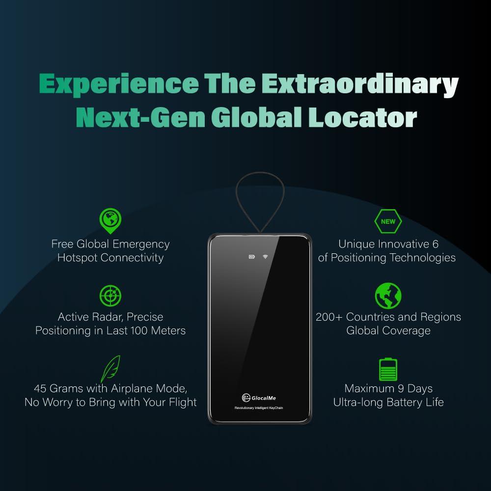 GlocalMe GlocalMe KeyTracker Global GPS Tracker and U3 4G LTE Mobile Hotspot Device