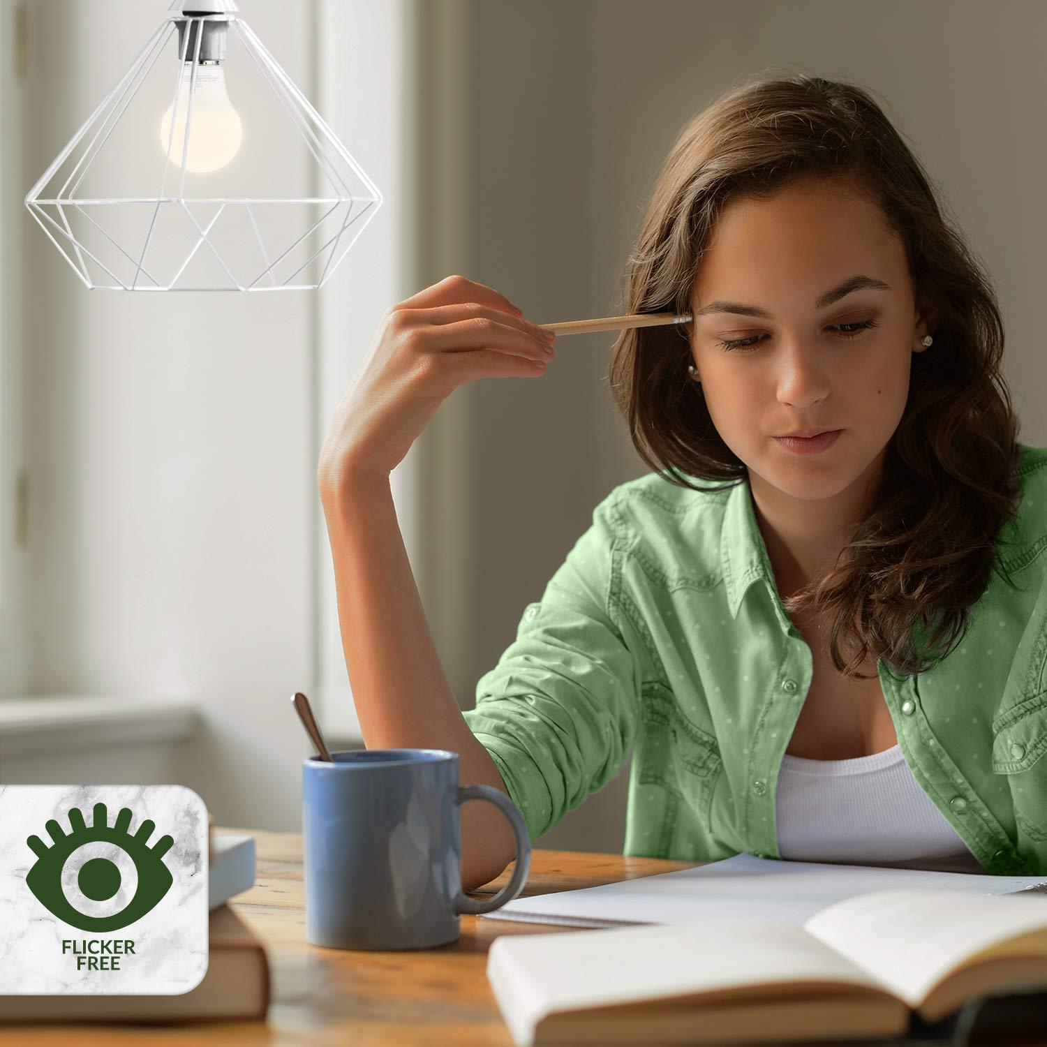 KOR KOR (Pack of 6) 9W LED A19 Light Bulb (60W Equivalent), UL Listed, 3000K (Soft White), 750 Lumens, Non-Dimmable, LED 9 Watt Standard Replacement Bulbs, with E26 Base, 15000 Hours, Long Life