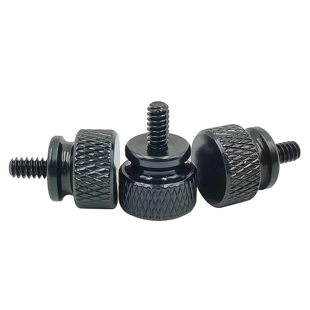 YINRUISCREW Computer Case Knurled Thumb Screws #6-32 Thumb Screws for Computer Cover PCI Slots Hard DIY,Anodized Aluminum, 10 pieces, Mulit-color (Red)