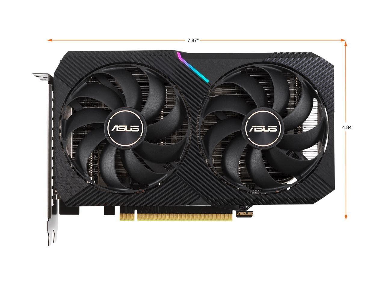 ASUS ASUS Dual GeForce RTX 3060 Ti 8GB GDDR6 PCI Express 4.0 Video Card DUAL-RTX3060TI-O8G-MINI-V2