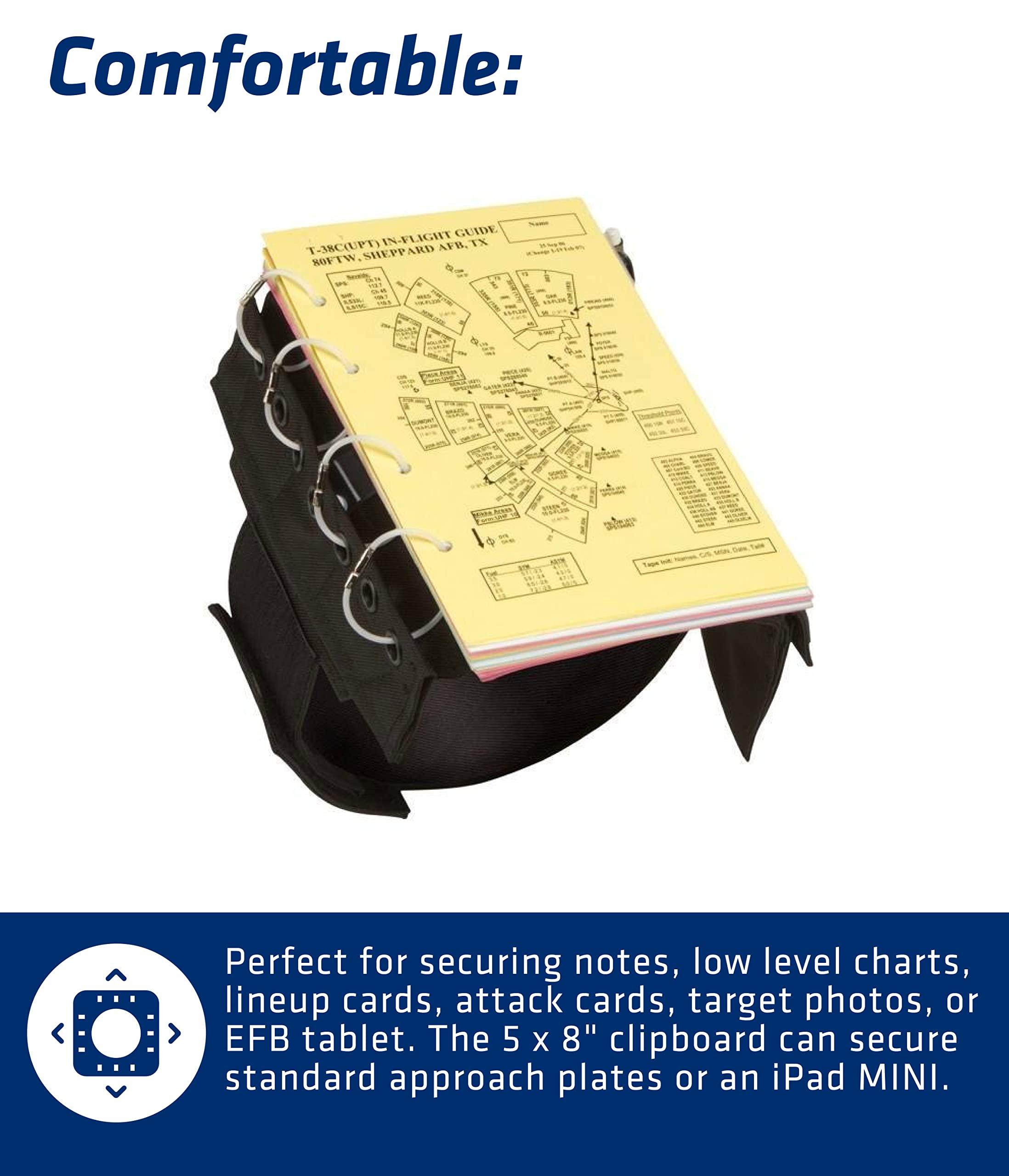 FLYBOYS FlyBoys Classic Kneeboard - Clipboard & Pen Holder - for Professional Pilots, General Aviation - Green