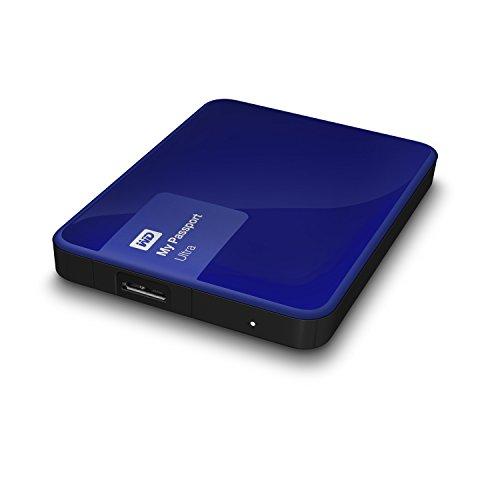 Western Digital WD 500GB Blue My Passport Ultra Portable External Hard Drive - USB 3.0 - WDBWWM5000ABL-NESN