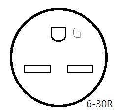 Parkworld Parkworld 61520 Welder 30A Splitter, Industrial Male Plug NEMA 6-30P to (2) 6-30R Female Connectors, NEMA 6-30 Splitter Cord Adapter 2 feet
